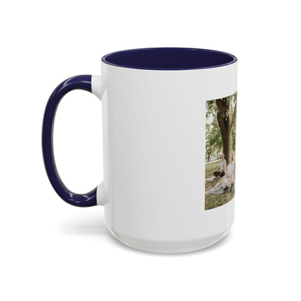 Inspirational Photo Accent Coffee Mug — “Don’t regret growing older. It is a privilege denied to many.”
