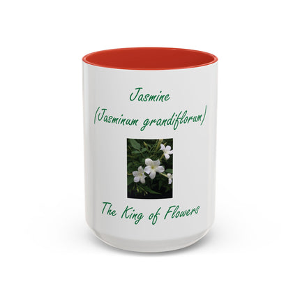 Jasmine Mug – "The King of Flowers" Botanical Coffee Cup (11/15oz)