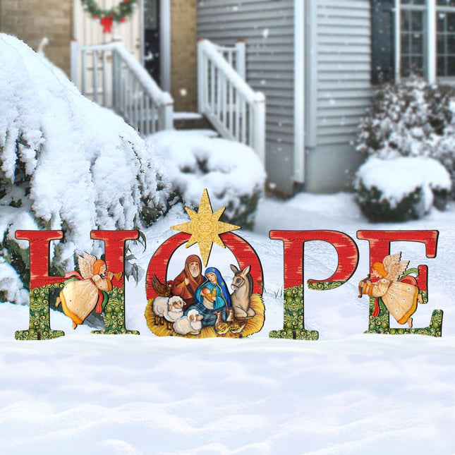 Hope Outdoor Nativity Set by G. DeBrekht - Nativity Holiday Decor - 8121461F-S4L-0