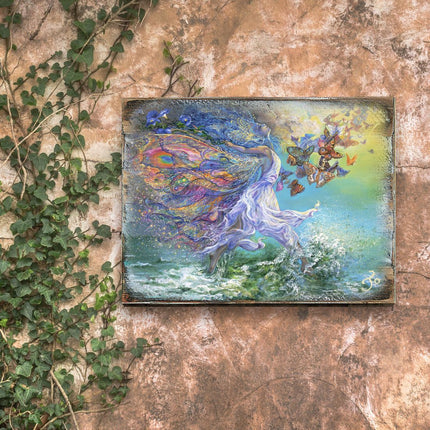 Joie De Vivre Fantasy Wooden Wall Art by Josephine Wall - Fantasy Décor - 852118-JW-2