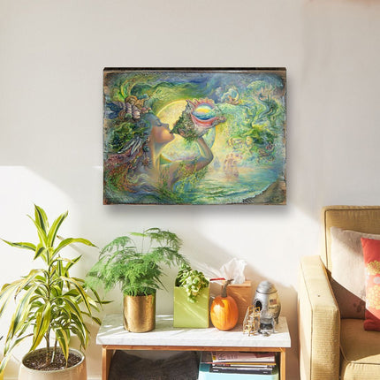 Call of the Sea Fantasy Wooden Wall Art by Josephine Wall - Fantasy Décor - 852129-JW-3