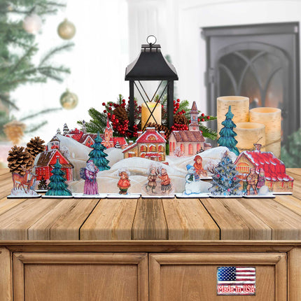 Old World Christmas Village Décorative Set of 19 by G. DeBrekht - Christmas Décor - 852710-S19-2