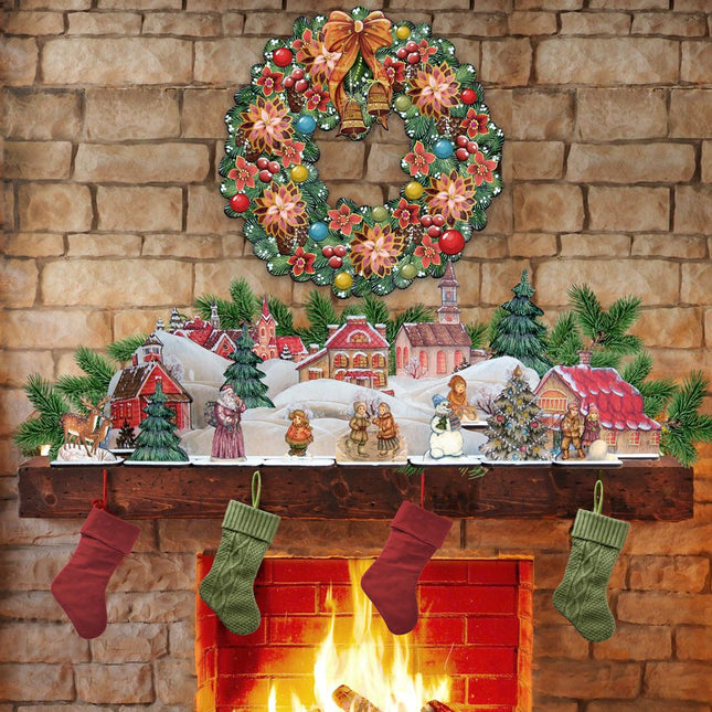 Old World Christmas Village Décorative Set of 19 by G. DeBrekht - Christmas Décor - 852710-S19-0