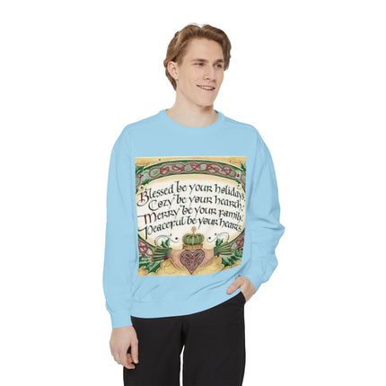 Blessed Be Your Holidays Unisex Sweatshirt - Cozy & Heartfelt Gift