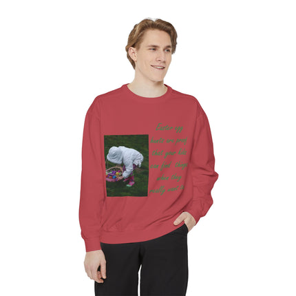 Parenting Humor Sweatshirt – Easter Egg Hunt Edition
