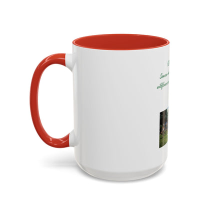 Flower Child Coffee Mug — 'Flower Child' Photo Mug with Green Script (11/15 oz)