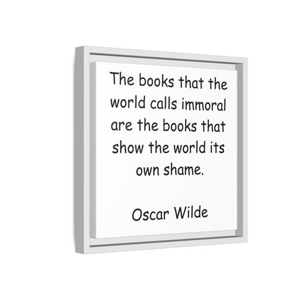 Oscar Wilde Quote Matte Canvas Print — Framed Literary Wall Art