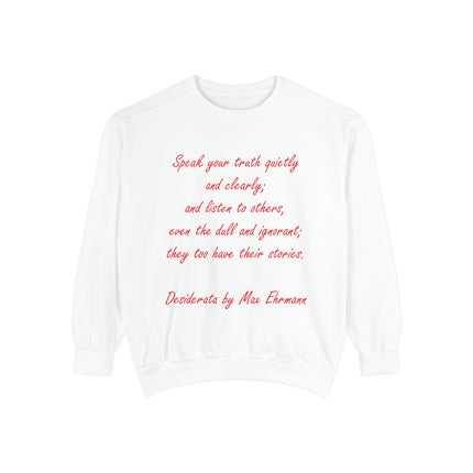 Inspirational Unisex Sweatshirt - 'Speak Your Truth'
