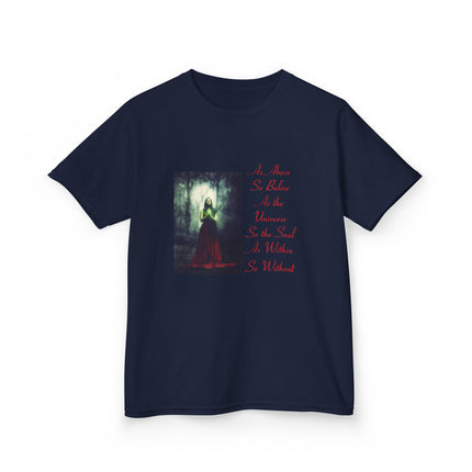 Mystical Kids Tee – “As Above, So Below” Inspirational Design