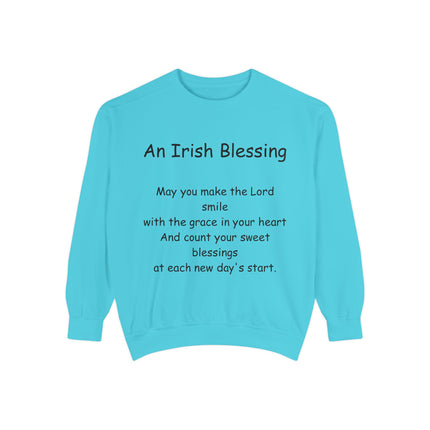 Irish Blessing Unisex Sweatshirt | Comfortable Gift for St. Patrick's Day & Everyday Inspiration
