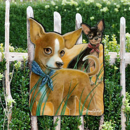 The Couple Dogs Holiday Outdoor Decor Large Ornament by Laura Seeley - Pets Dog and Cats Decor - 8511021M-1