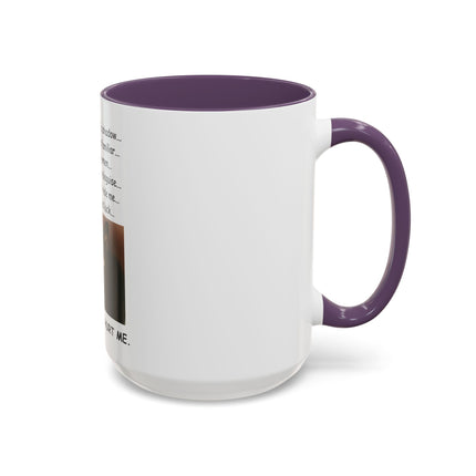 Black Cat 'Please Don't Hurt Me' Accent Coffee Mug – Dispelling Superstitions Gift