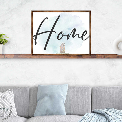 Home - Wooden Housewarming Gift - Contemporary Decor - Wall Decor - Farmhouse Sign - 310338-1