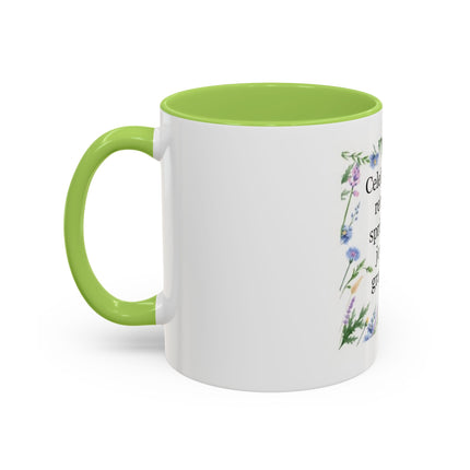 Spring Gratitude Coffee Mug — "Celebrate the return of spring with joy and gratitude"