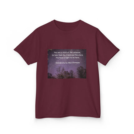 Kids Tee – “Child of the Universe” Quote – Heavy Cotton™