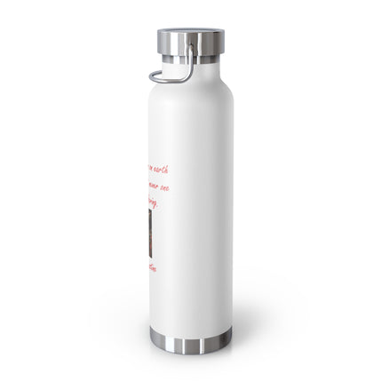 Saint Augustine Inspirational Vacuum Insulated Bottle - 22oz Travel Mug with Quote