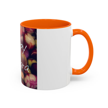 Ostara Accent Mug – 11oz Ceramic Cup with Colored Egg Design