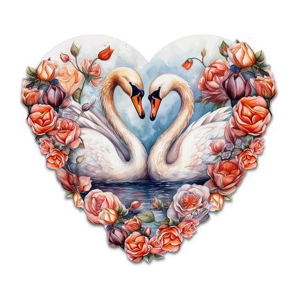 Swans Love Holiday Door Décor by G. Debrekht - Love Kids Family Décor - 8611038H-4