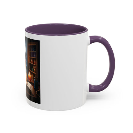 Moonlit Witch Cats Coffee Mug — Gothic Cat Magic Tea Cup (11/15oz)