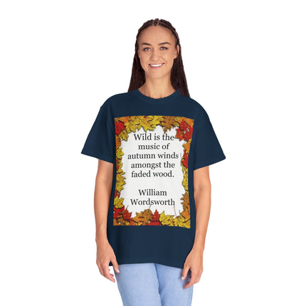 Wordsworth Autumn Quote T-Shirt