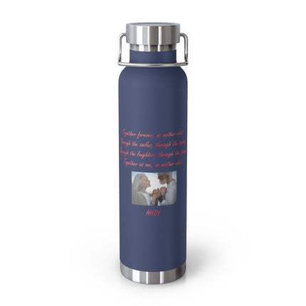 Copper Insulated Bottle – “Together Forever” – 22oz Drinkware