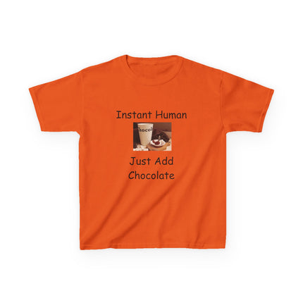 Instant Human Kids Tee – Funny Chocolate Shirt for Sweet Personalities
