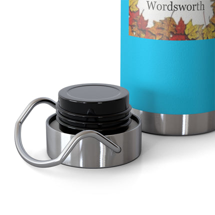 Autumn Leaves Quote Bottle — 22oz Copper Vacuum Insulated Bottle