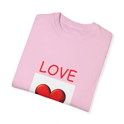 Love Heals T-Shirt – Unisex Garment-Dyed Tee for Heart & Style