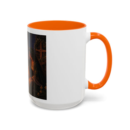 Brigid’s Fire Accent Coffee Mug — Pagan Imbolc Celebration Tea Cup (11/15oz)