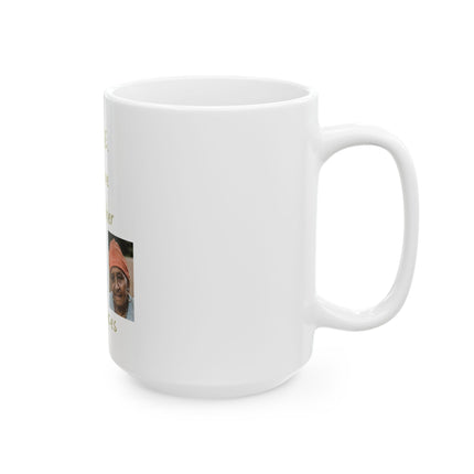CRONE Ceramic Mug – “C.R.O.N.E. Creative Researcher of New Experiences” Inspirational Coffee Cup