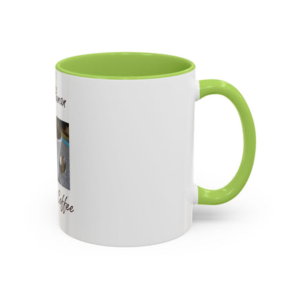 Coffee Mug - "Instant Human Just Add Coffee" Accent Ceramic Mug (11/15oz)