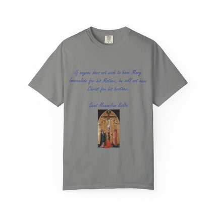 Saint Maximilian Kolbe Inspirational T-Shirt - Unisex Garment-Dyed Tee