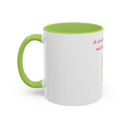 Saint Faustina Coffee Mug — 'Reflect on the Passion of Jesus' Religious Accent Mug