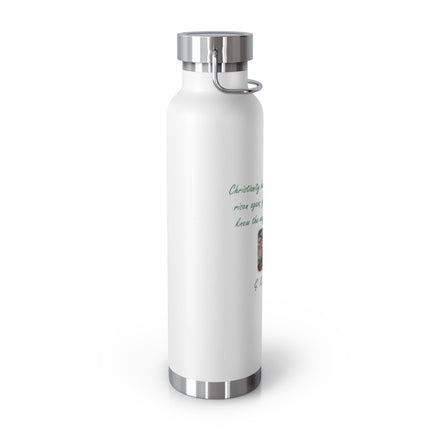 Inspirational Copper Vacuum Insulated Bottle - 22oz | Motivational Quote