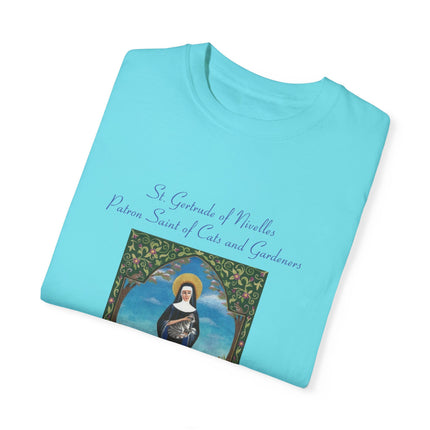 Saint Gertrude Cat Lady Tee – Unisex, Whimsical Design