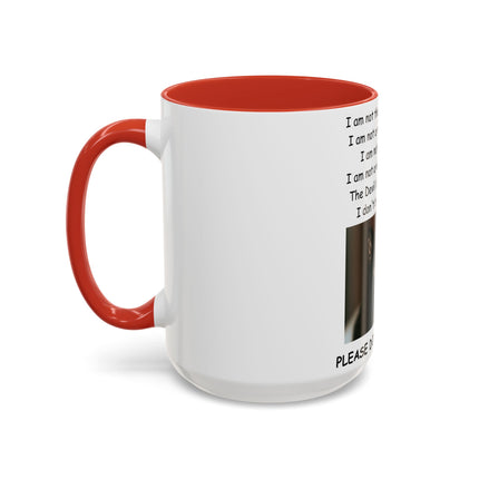 Accent Mug – Black Cat Print – Ceramic Drinkware – 15oz