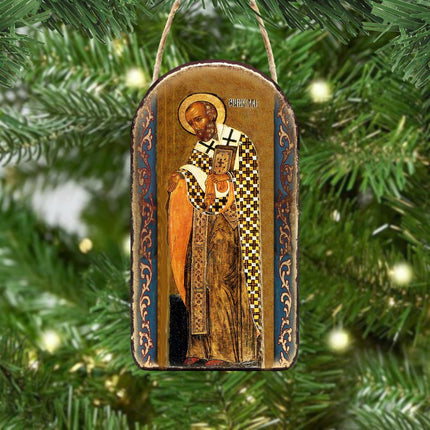 Saint Nick Religious Christian Sacred Icon Ornament - Inspirational Icon Décor - 87033-2