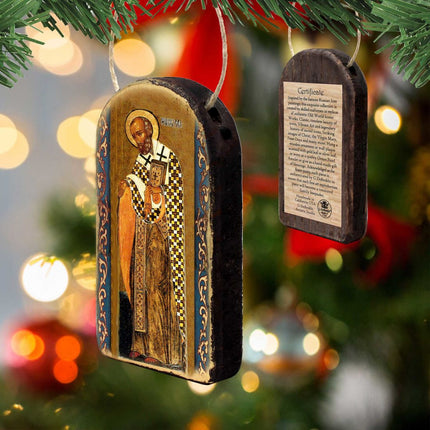 Saint Nick Religious Christian Sacred Icon Ornament - Inspirational Icon Décor - 87033-3