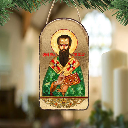 Saint Basil Religious Christian Sacred Icon Ornament - Inspirational Icon Décor - 87053-0