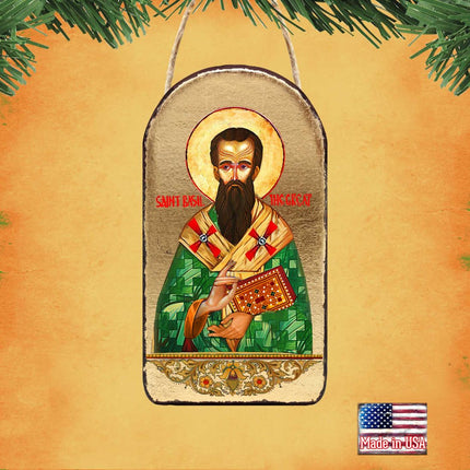 Saint Basil Religious Christian Sacred Icon Ornament - Inspirational Icon Décor - 87053-1