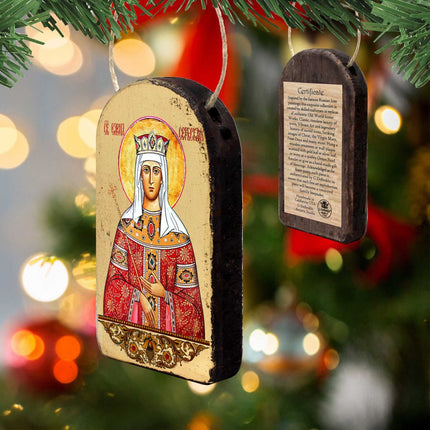 Saint Elena Religious Orthodox Sacred Icon Ornament - Inspirational Icon Décor - 87061-3