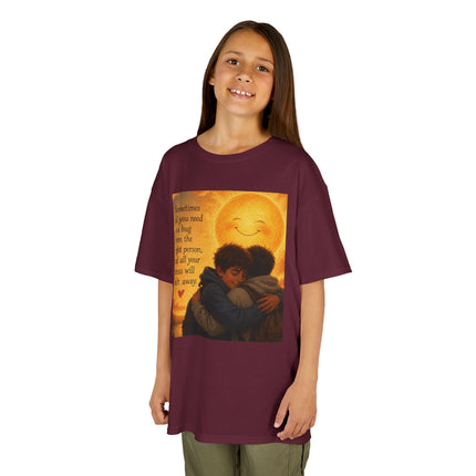 Kids Hug Tee — "Sometimes all you need is a hug" Heartwarming Children's T‑Shirt