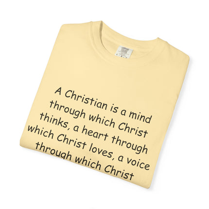 Inspirational Quote T-Shirt - Unisex Garment-Dyed Tee