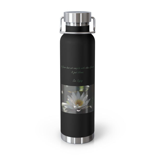 Zen Serenity Copper Bottle – 22oz Lotus Design for Mindful Living
