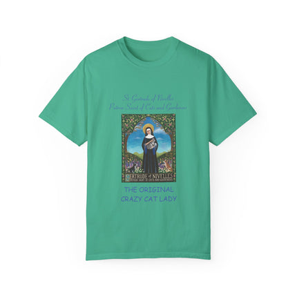 Saint Gertrude Cat Lady Tee – Unisex, Whimsical Design