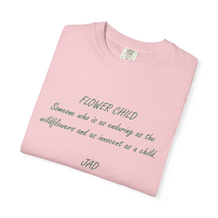 Flower Child Unisex Garment-Dyed T-Shirt – Vintage Inspiration for Free Spirits
