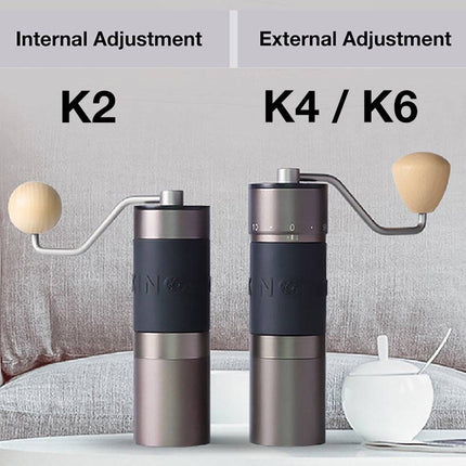 Portable Hand Crank Coffee Grinder – Manual, Adjustable Burrs, and Travel-Friendly-0