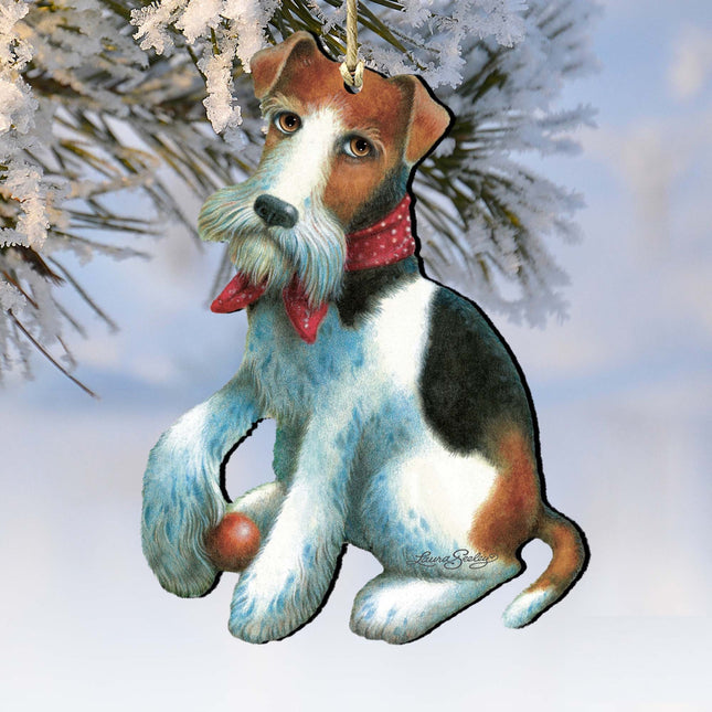 Beach Ball by The Bay Wooden Ornaments by Laura Seeley - Pets Dog and Cats Decor - 8511023-LS-0