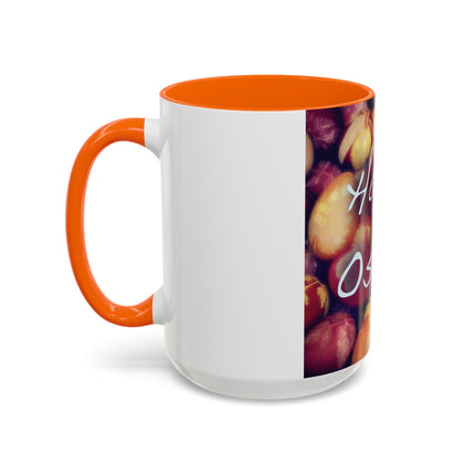 Ostara Celebration Mug – 15oz Accent Cup with Colored Egg Design