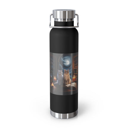 Cozy Cats Illustrated Insulated Water Bottle - 22oz
